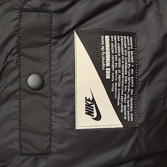 NIKE WOMENS WINDPUFFER BLACK GRID THERMA-FIT PADDED JACKET SIZE LARGE NWT - Picture 7 of 16